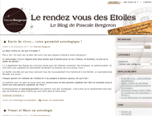 Tablet Screenshot of blog.pascalebergeron.fr